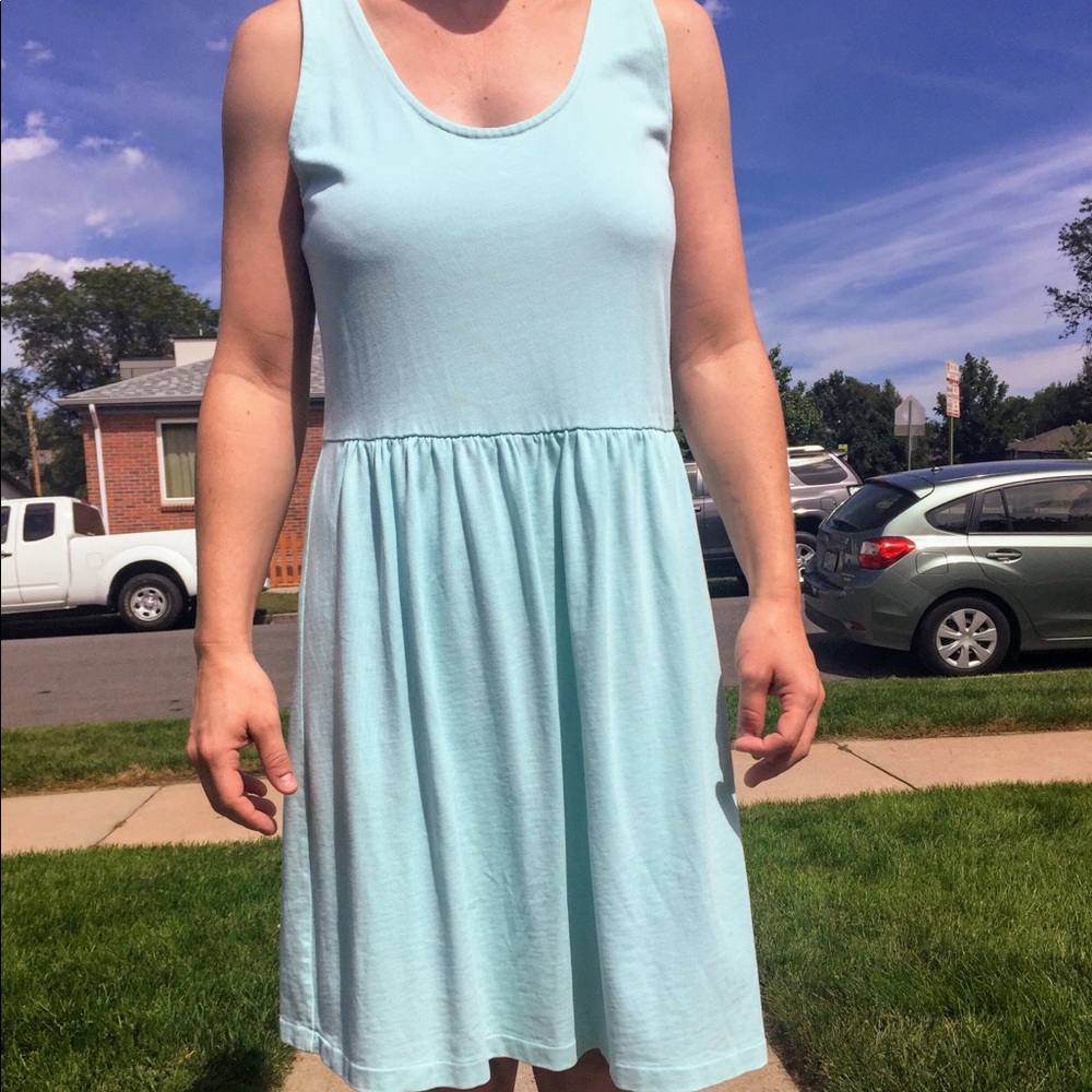 Jcrew teal summer dress